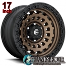 FUEL OFFROAD ZEPHYR D634 フューエルオフロード ゼファー ブロンズ&ブラックリップ 17x9J 5Hx127 +01 Jeep JK WRANGLER / ジープ JKラングラー 【17インチアルミホイール1本価格】