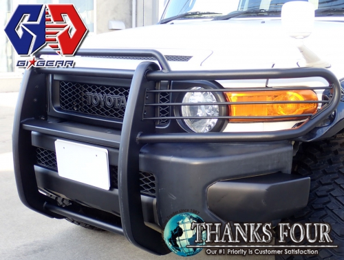 サンクスフォー トヨタ Fjクルーザー Toyota Fj Cruiser グリルガード 一体式 サンドブラスト ブラック P Wbpw Gig ジーアイギア こちらの商品は代引きでのお支払いは不可となります