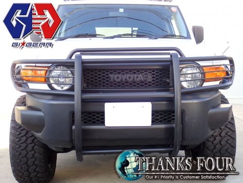サンクスフォー トヨタ Fjクルーザー Toyota Fj Cruiser グリルガード 一体式 サンドブラスト ブラック P Wbpw Gig ジーアイギア こちらの商品は代引きでのお支払いは不可となります