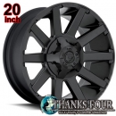 FUEL OFFROAD CONTRA D437 / フューエルオフロード コントラ MATTE BLACK / マットブラック 20x9J 5Hx139.7/150 offset:+20 LEXUS LX570 / レクサス LX570 【20インチアルミホイール1本価格】