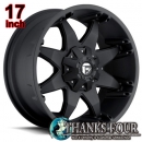 FUEL OFFROAD OCTANE D509 / フューエルオフロード オクタン / MATTE BLACK / マットブラック 17x8.5J 6Hx135/139.7 +14 TOYOTA HILUX SURF / トヨタ ハイラックス サーフ 215系/185系 【17インチアルミホイール1本価格】